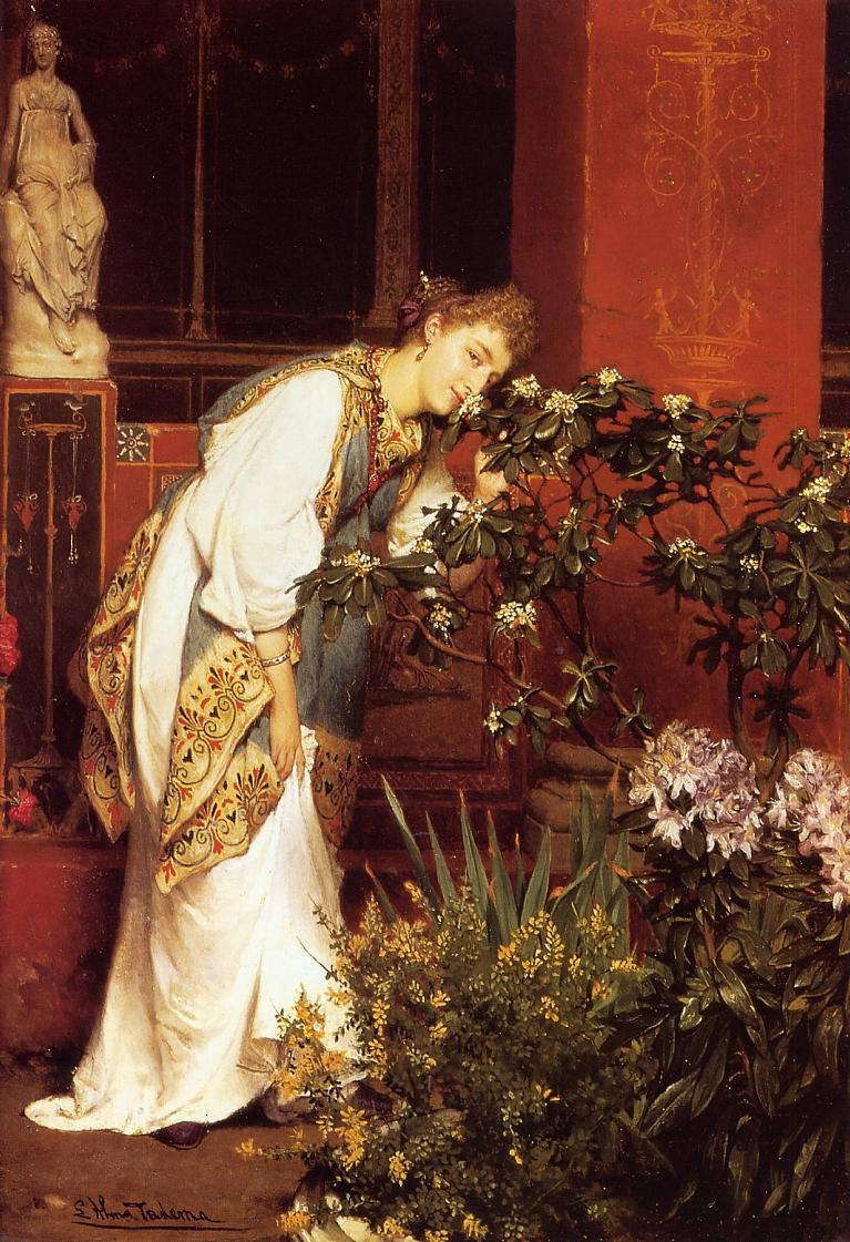 英国《In the Peristyle》阿尔玛·塔德玛 Lawrence Alma-Tadema