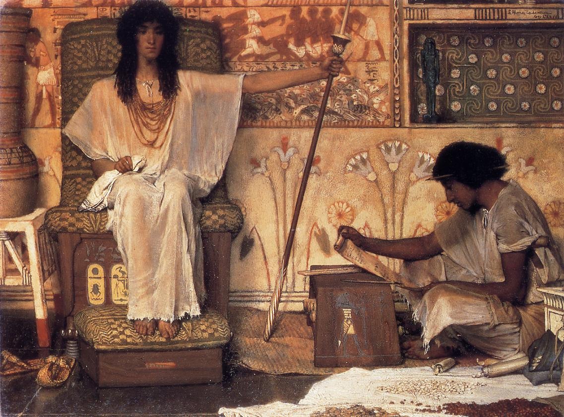 .英国《Joseph, Overseer of Pharaoh's Graneries》阿尔玛·塔德玛 Lawrence Alma-Tadema