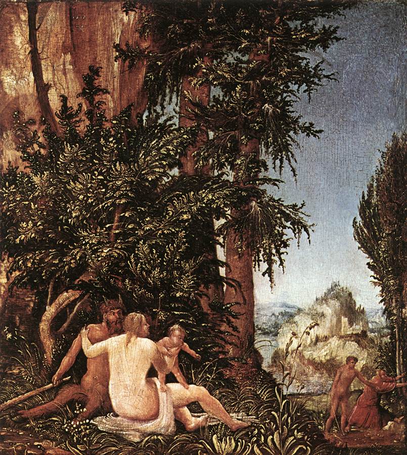 .德国《Landscape with Satyr Family》阿尔布雷希特·阿尔特多夫 Albrecht Altdorfer