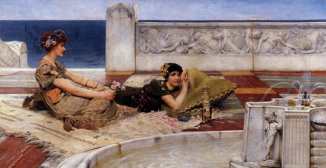 .英国《Loves Votaries》阿尔玛·塔德玛 Lawrence Alma-Tadema