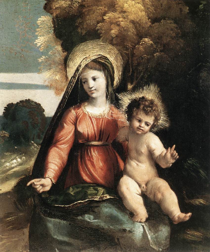 .意大利《Madonna and Child》多索·多西 Dosso Dossi