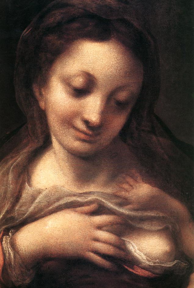 .意大利《Madonna del Latte (Detail) 1》科雷吉欧 Correggio