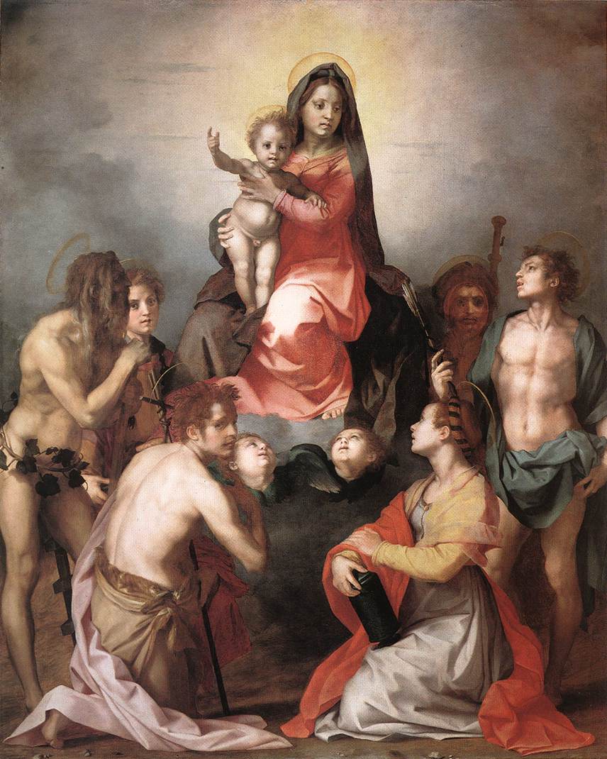 .意大利《Madonna in Glory and Saints》安德烈·德尔·萨托Andrea del Sarto