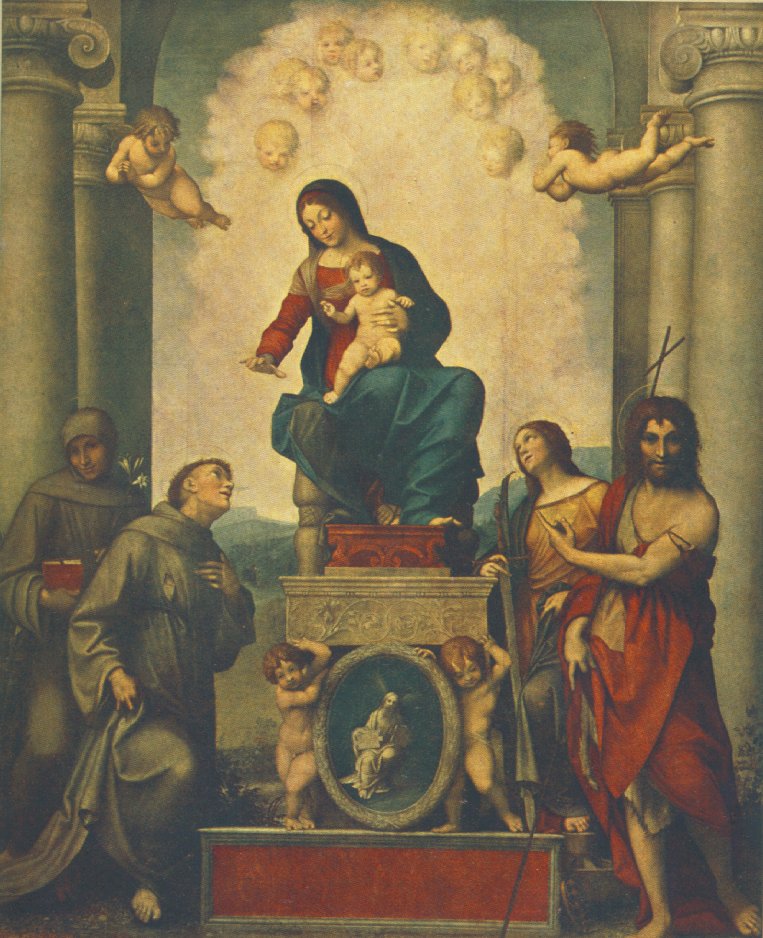 .意大利《Madonna with St George》科雷吉欧 Correggio