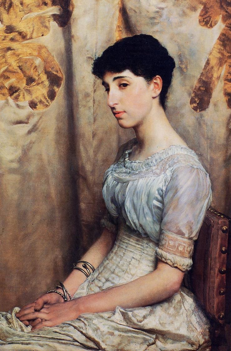 .英国《Miss Alice Lewis》阿尔玛·塔德玛 Lawrence Alma-Tadema