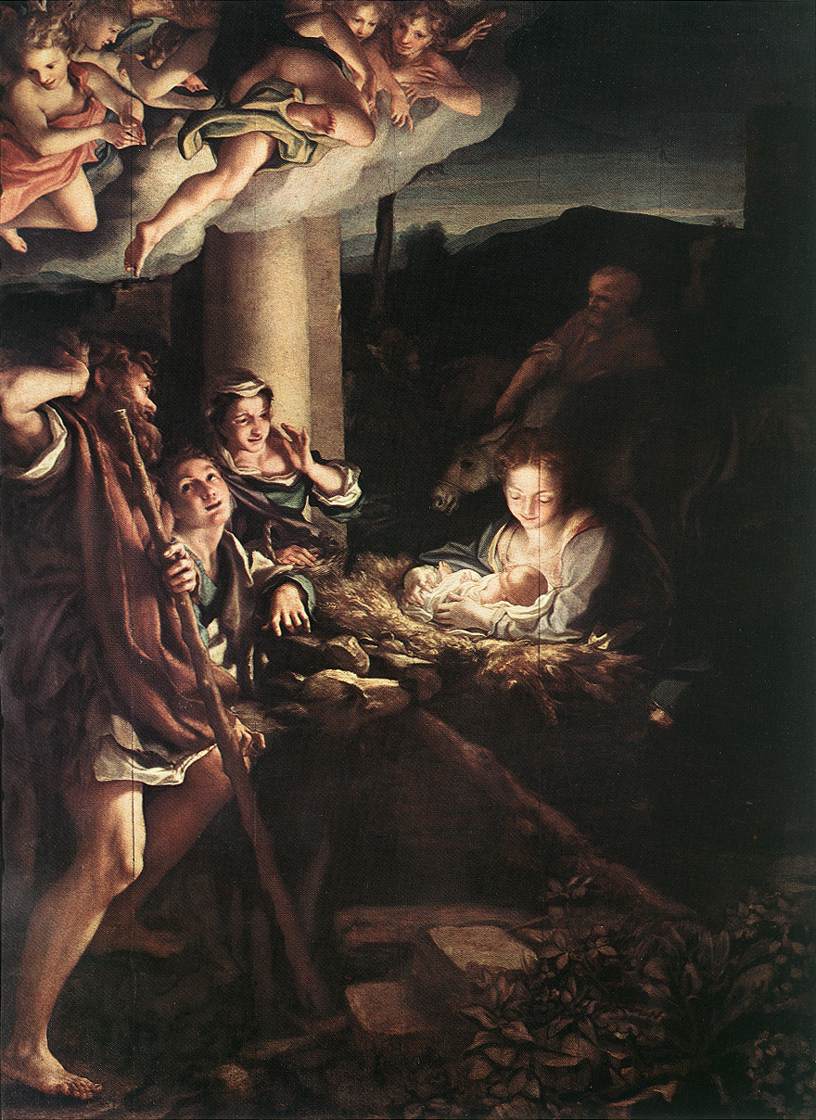 .意大利《Nativity (Holy Night)》科雷吉欧 Correggio