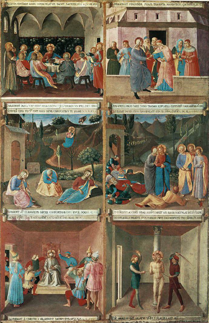 意大利《Paintings for the Armadio degli Argenti (detail lower center》弗拉·安吉利科Fra Angelico