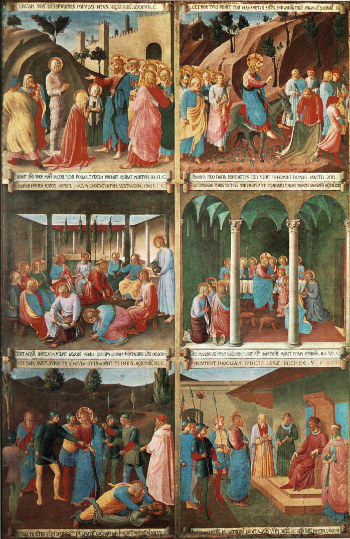 .意大利《Paintings for the Armadio degli Argenti (detail lower left s》弗拉·安吉利科Fra Angelico