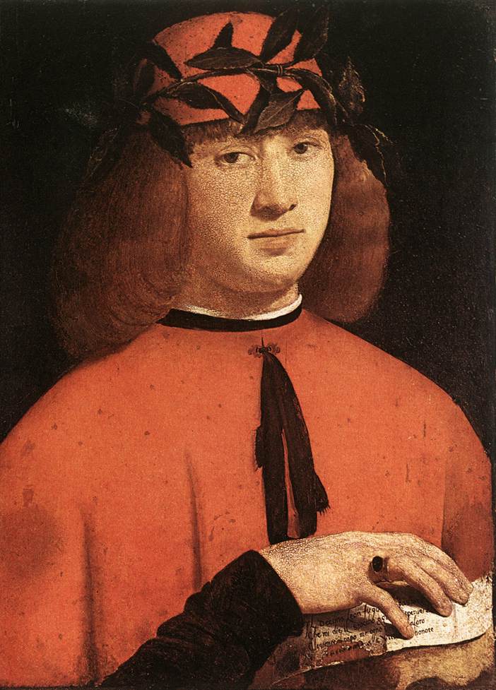 .意大利《Portrait of Gerolamo Casio》乔瓦尼·安东尼奥·博塔费奥Giovanni Antonio Boltraffio