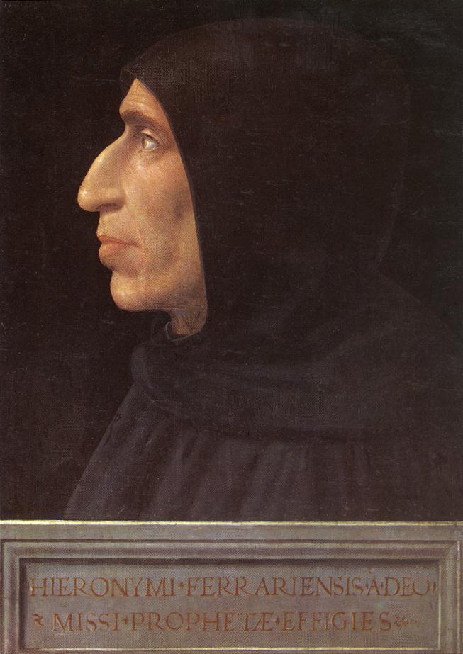 .意大利《Portrait of Girolamo Savonarola》弗拉·巴尔托洛梅奥Fra Bartolomeo