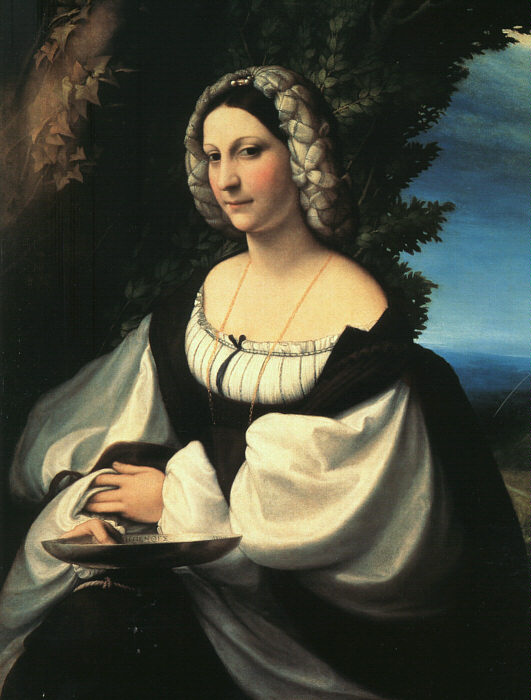 .意大利《Portrait of a Gentlewoman》科雷吉欧 Correggio