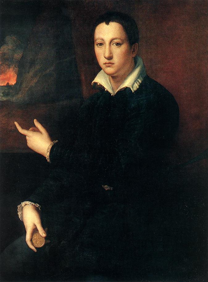 .意大利《Portrait of a Young Man》亚历山德罗·阿楼瑞 Alessandro Allori