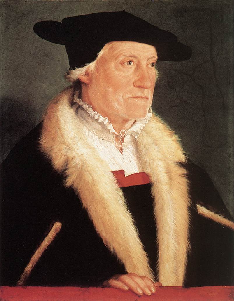 .德国《Portrait of the Cosmographer Sebastien Münster》克里斯托弗•安贝格尔 Amberger Christoph