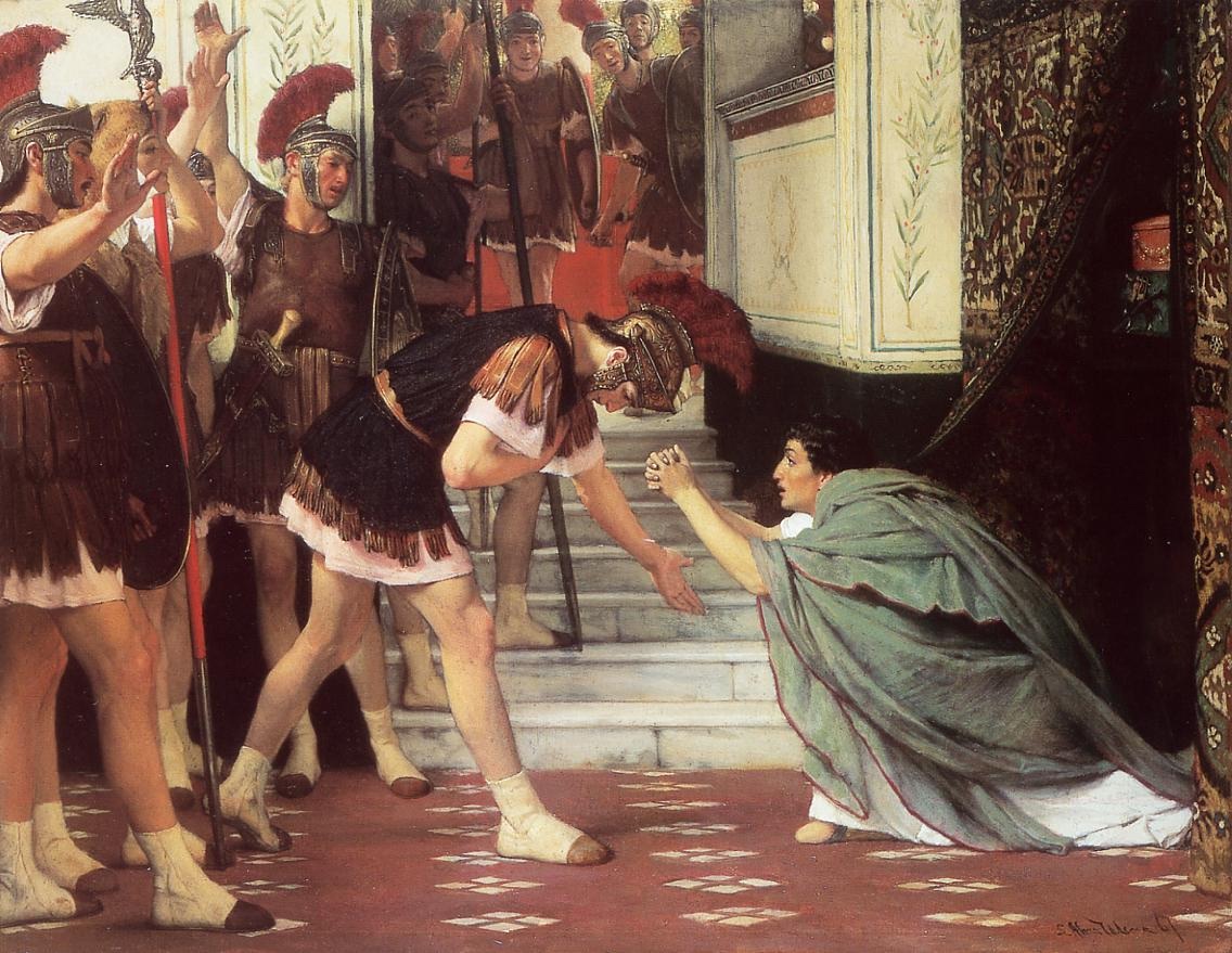 英国《Proclaiming Claudius Emperor》阿尔玛·塔德玛 Lawrence Alma-Tadema