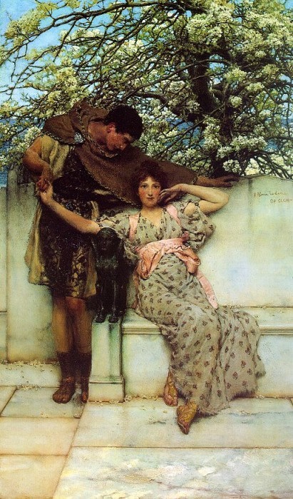 英国《Promise of Spring》阿尔玛·塔德玛 Lawrence Alma-Tadema