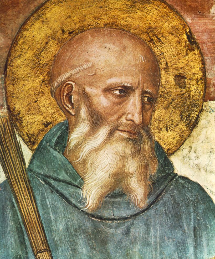 .意大利《St Benedict (detail of Crucifixion)》弗拉·安吉利科Fra Angelico