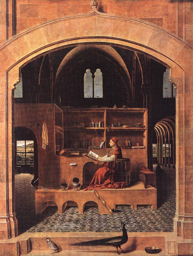 .意大利《St Jerome in his Study》安托内洛 Antonello da Messina