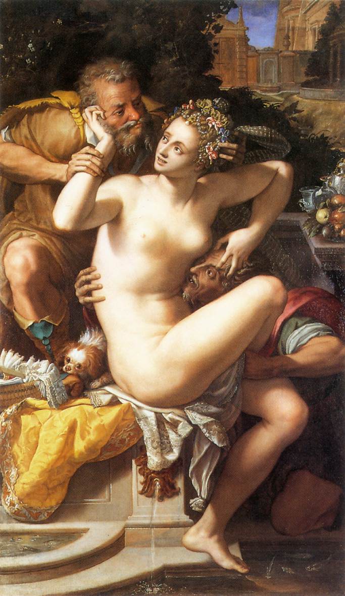 .意大利《Susanna and The Elders》亚历山德罗·阿楼瑞 Alessandro Allori