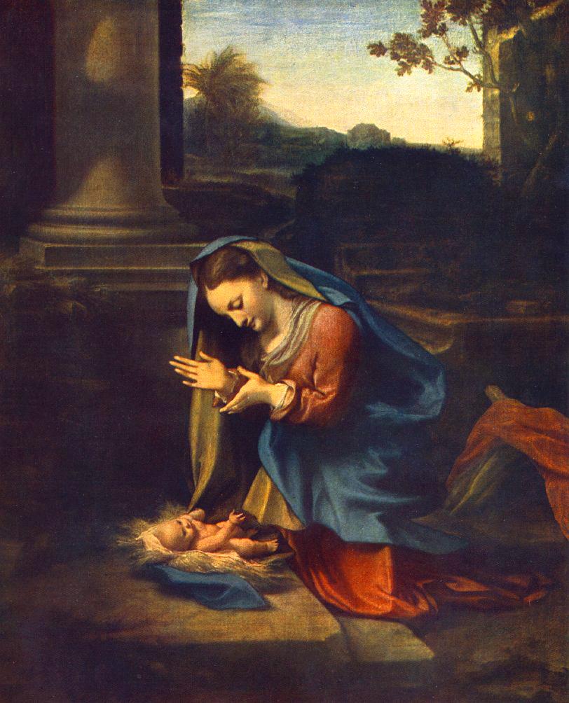 .意大利《The Adoration of the Child》科雷吉欧 Correggio