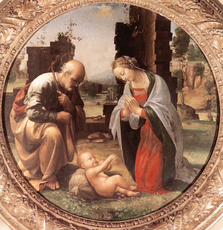 .意大利《The Adoration of the Christ Child 》弗拉·巴尔托洛梅奥Fra Bartolomeo