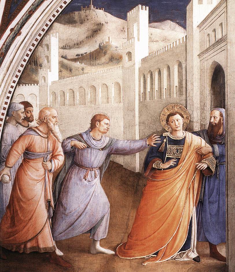 .意大利《The Arrest of St Stephen》弗拉·安吉利科Fra Angelico