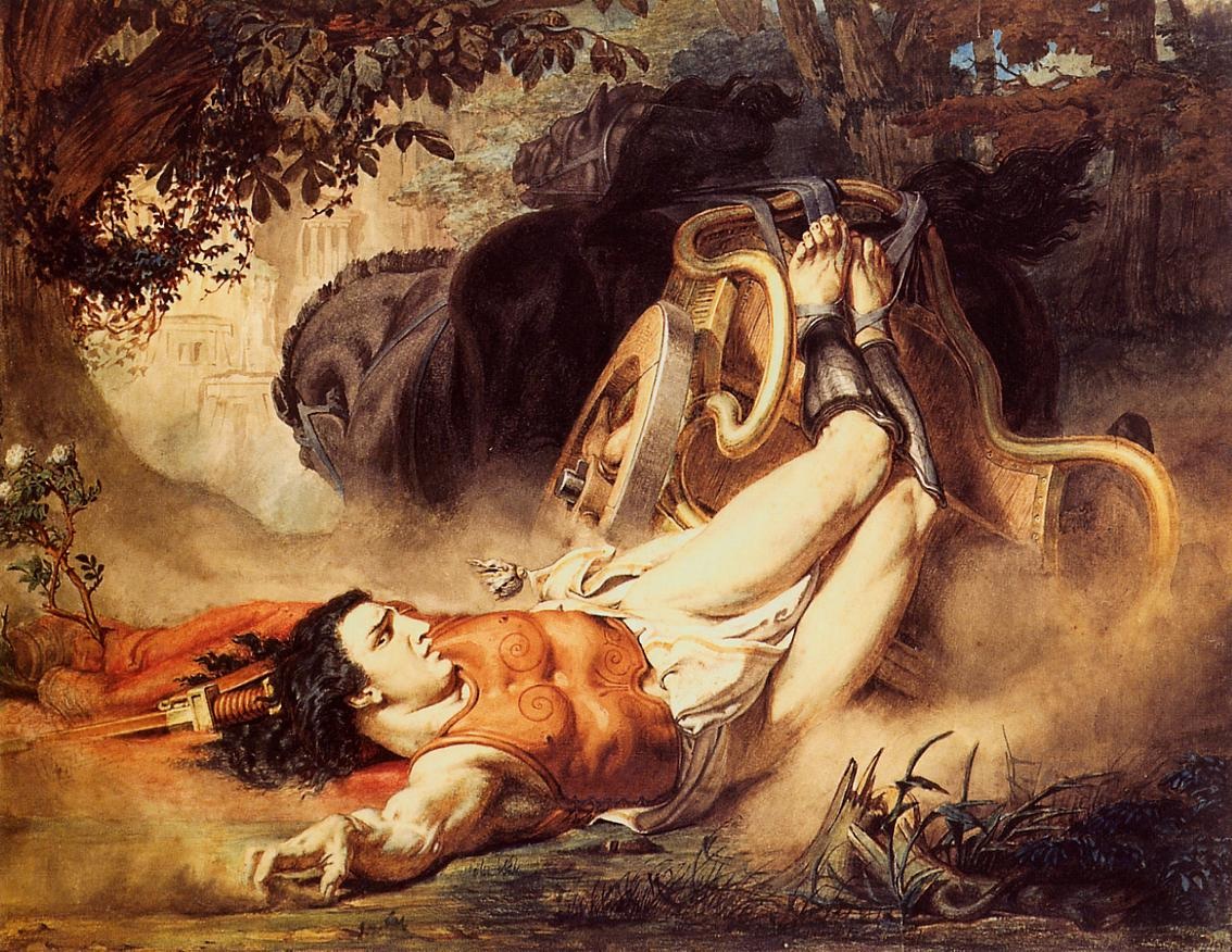 英国《The Death of Hippolytus》阿尔玛·塔德玛 Lawrence Alma-Tadema