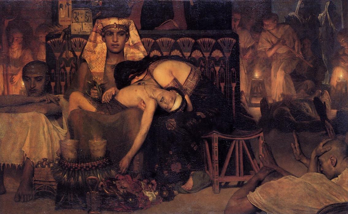 英国《The Death of the First Born》阿尔玛·塔德玛 Lawrence Alma-Tadema