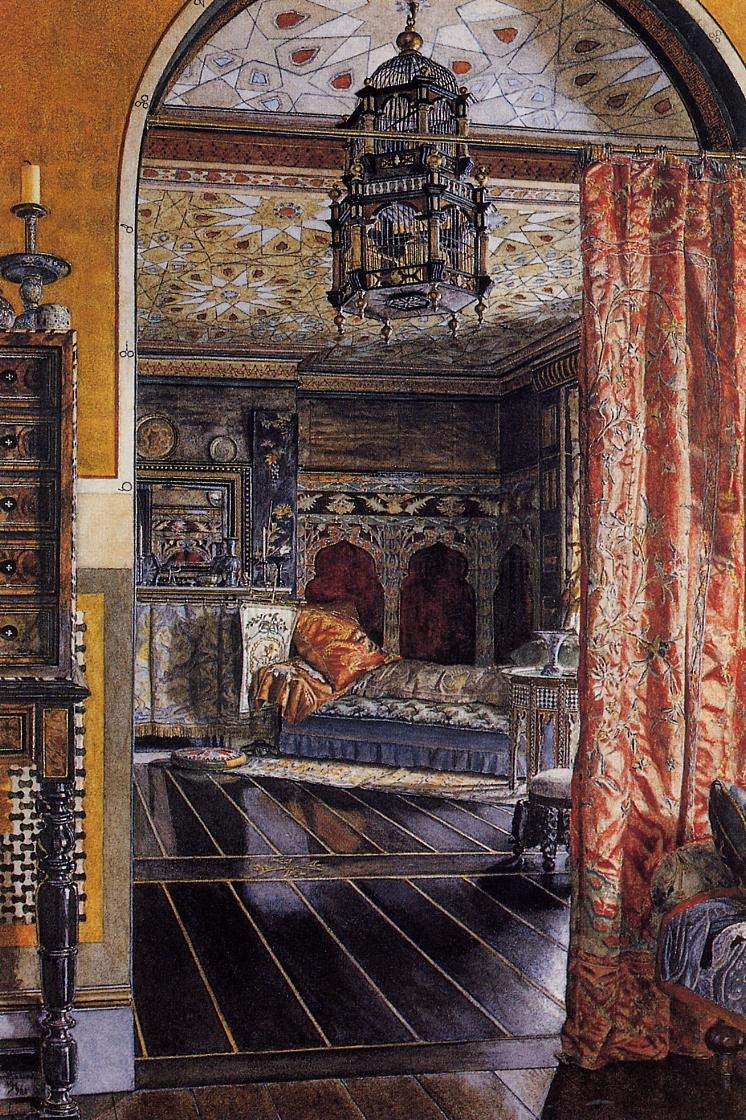 英国《The Drawing Room at Townshend House》阿尔玛·塔德玛 Lawrence Alma-Tadema