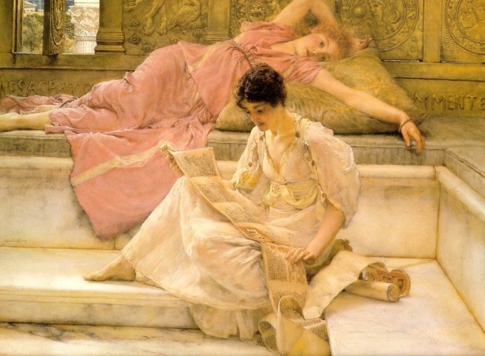 英国《The Favourite Poet》阿尔玛·塔德玛 Lawrence Alma-Tadema