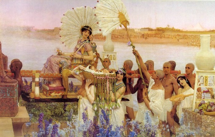 .英国《The Finding of Moses》阿尔玛·塔德玛 Lawrence Alma-Tadema