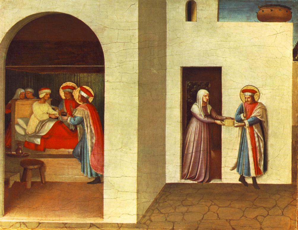 .意大利《The Healing of Palladia by Saint Cosmas and Saint Damian》弗拉·安吉利科Fra Angelico