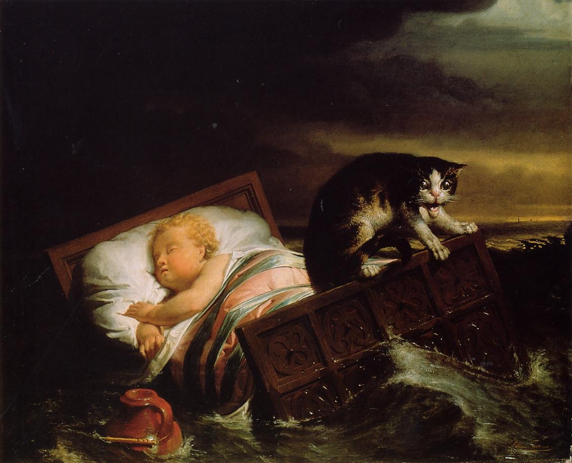 .英国《The Inundation》阿尔玛·塔德玛 Lawrence Alma-Tadema