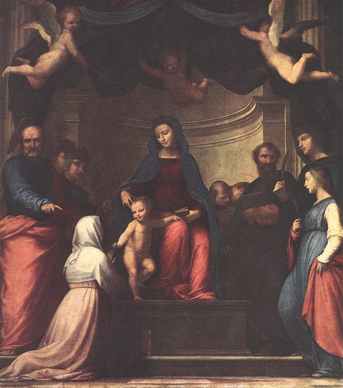 .意大利《The Marriage of St Catherine of Siena 》弗拉·巴尔托洛梅奥Fra Bartolomeo