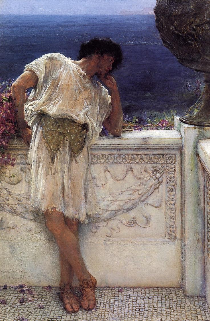 英国《The Poet Gallus Dreaming》阿尔玛·塔德玛 Lawrence Alma-Tadema