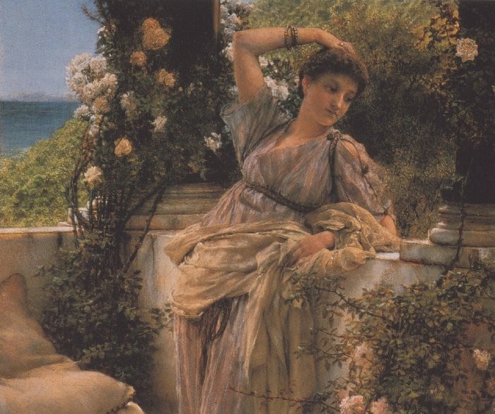 英国《Thou Rose of All Roses》阿尔玛·塔德玛 Lawrence Alma-Tadema