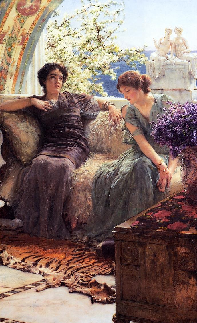 英国《Unwelcome Confidence》阿尔玛·塔德玛 Lawrence Alma-Tadema