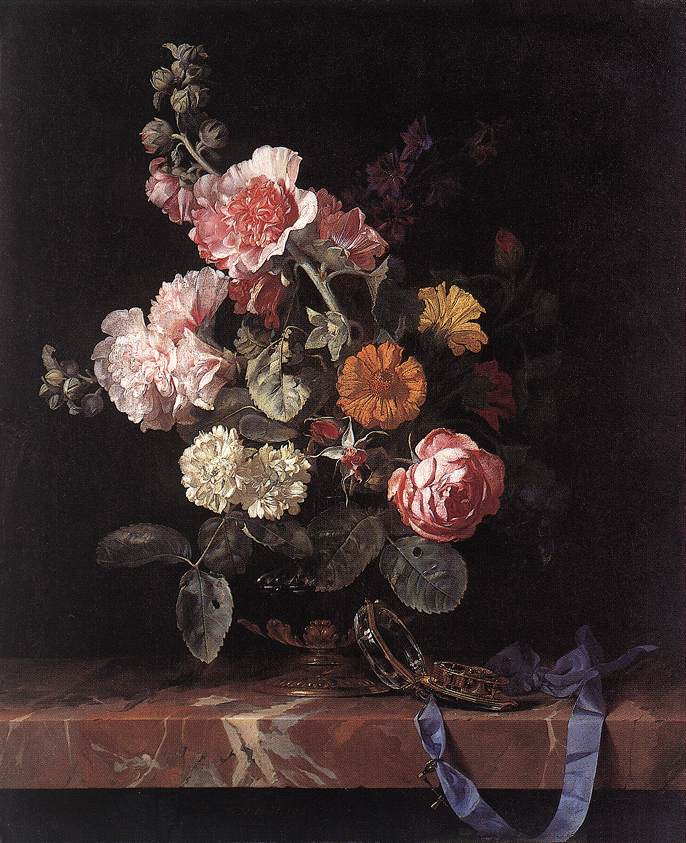 《Vase of Flowers with Watch》威廉凡·万·艾斯特Aelst Willem van