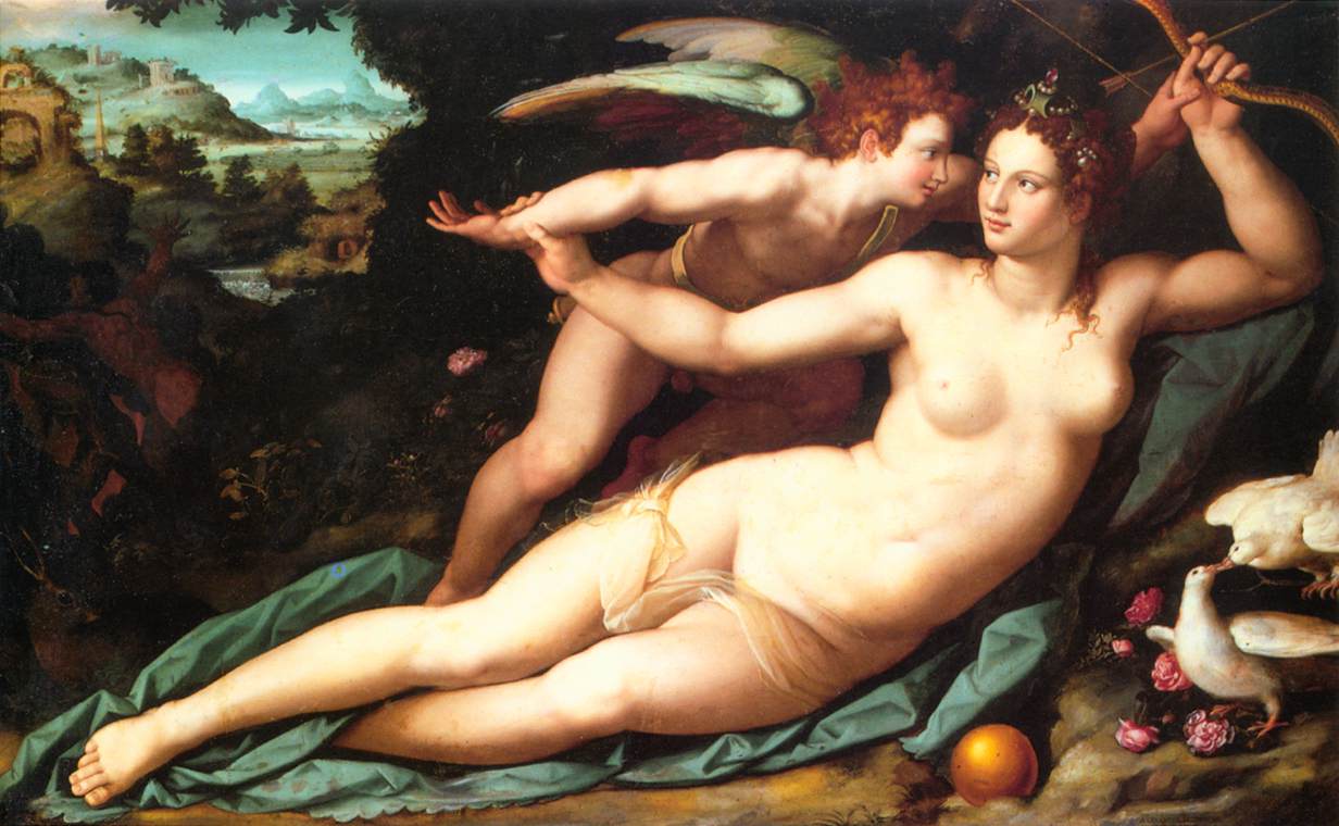 .意大利《Venus and Cupid》亚历山德罗·阿楼瑞 Alessandro Allori