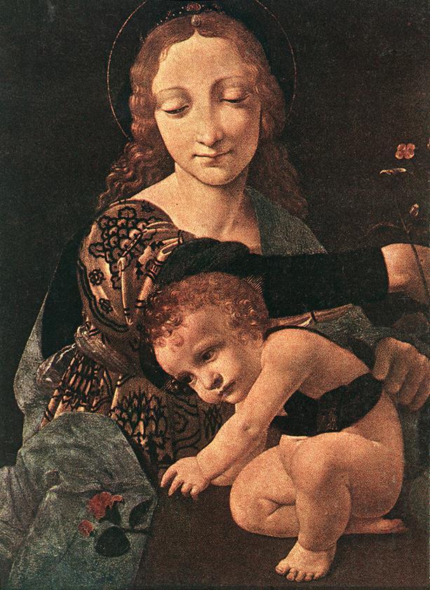 .意大利《Virgin and Child with a Flower Vase》乔瓦尼·安东尼奥·博塔费奥Giovanni Antonio Boltraffio