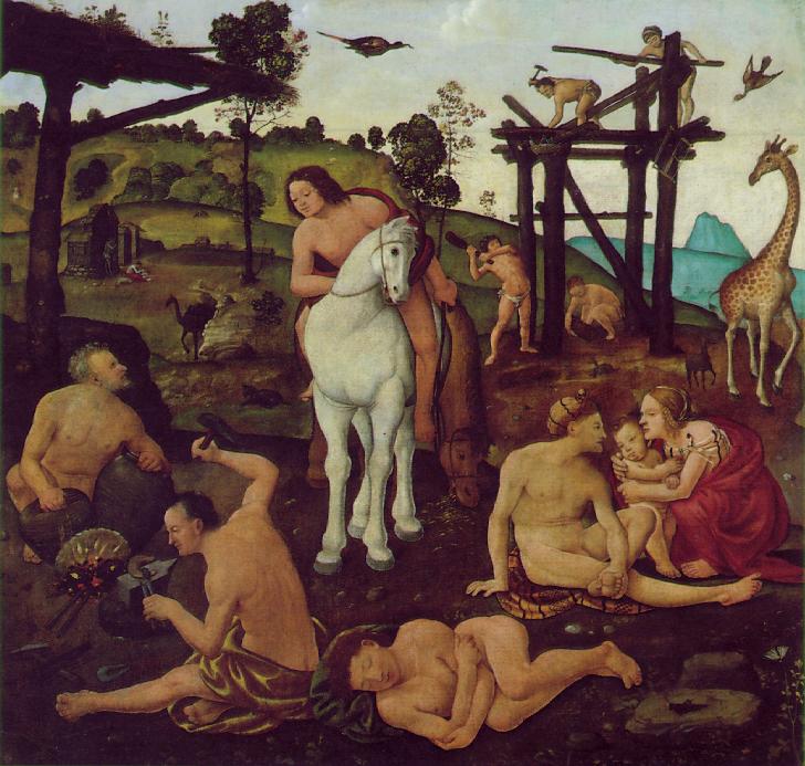 .意大利《Vulcan and Aeolus》皮耶罗·迪·科西莫 Piero di Cosimo