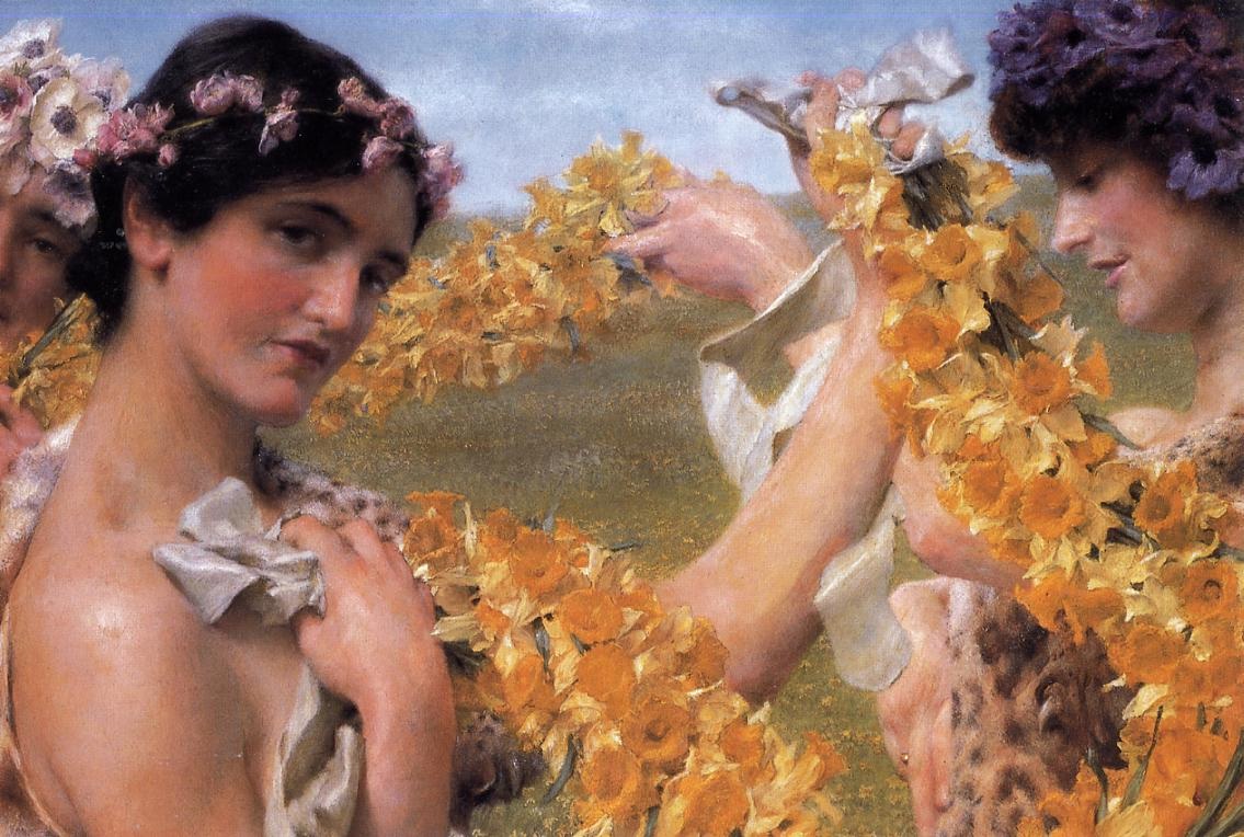 英国《When Flowers Return》阿尔玛·塔德玛 Lawrence Alma-Tadema