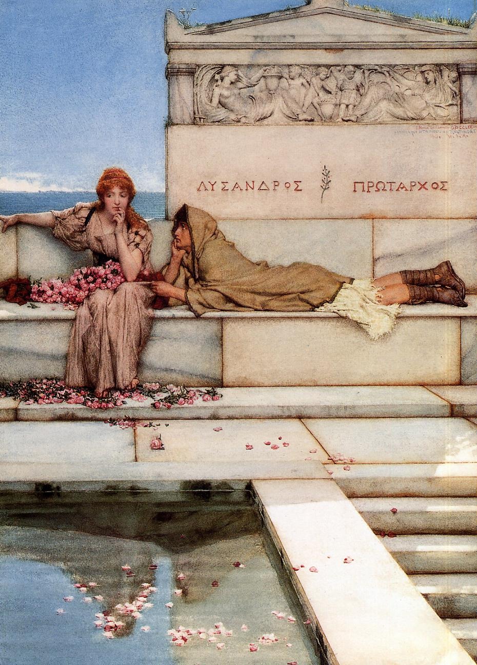 英国《Xanthe and Phaon》阿尔玛·塔德玛 Lawrence Alma-Tadema
