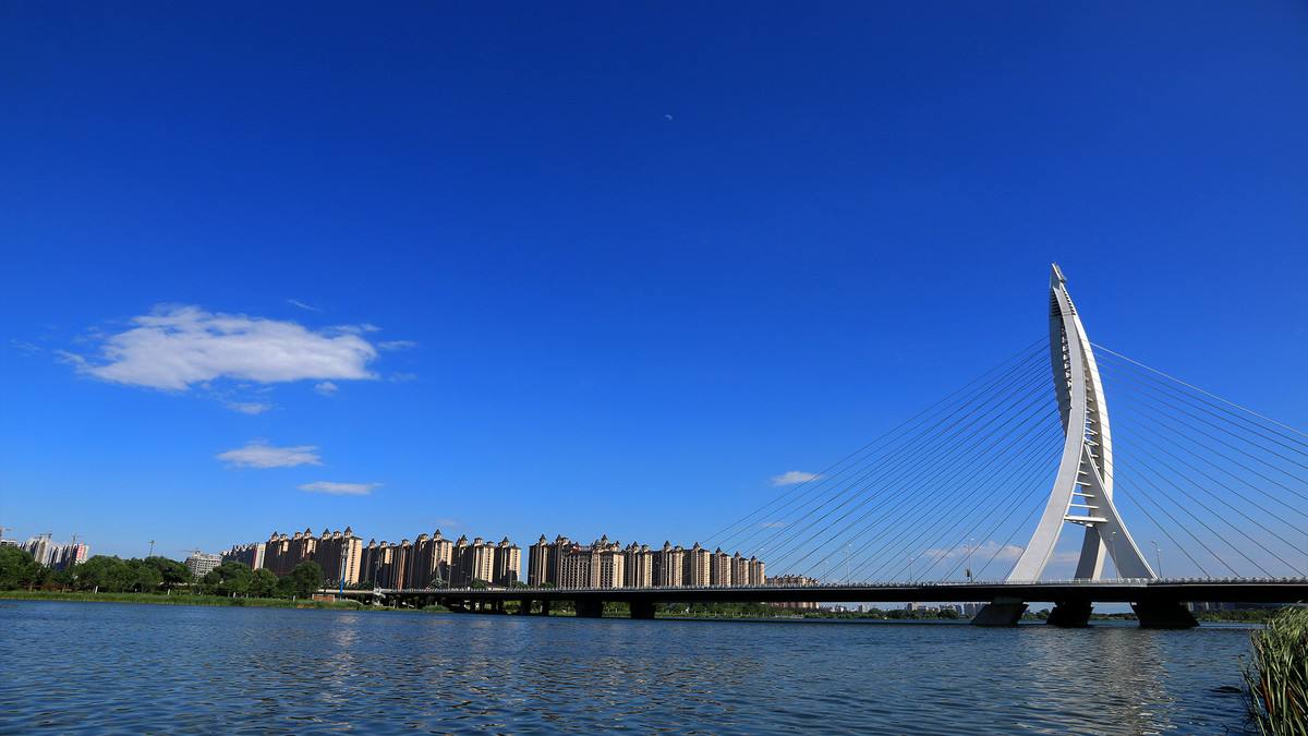 太原滨河两岸建筑物!