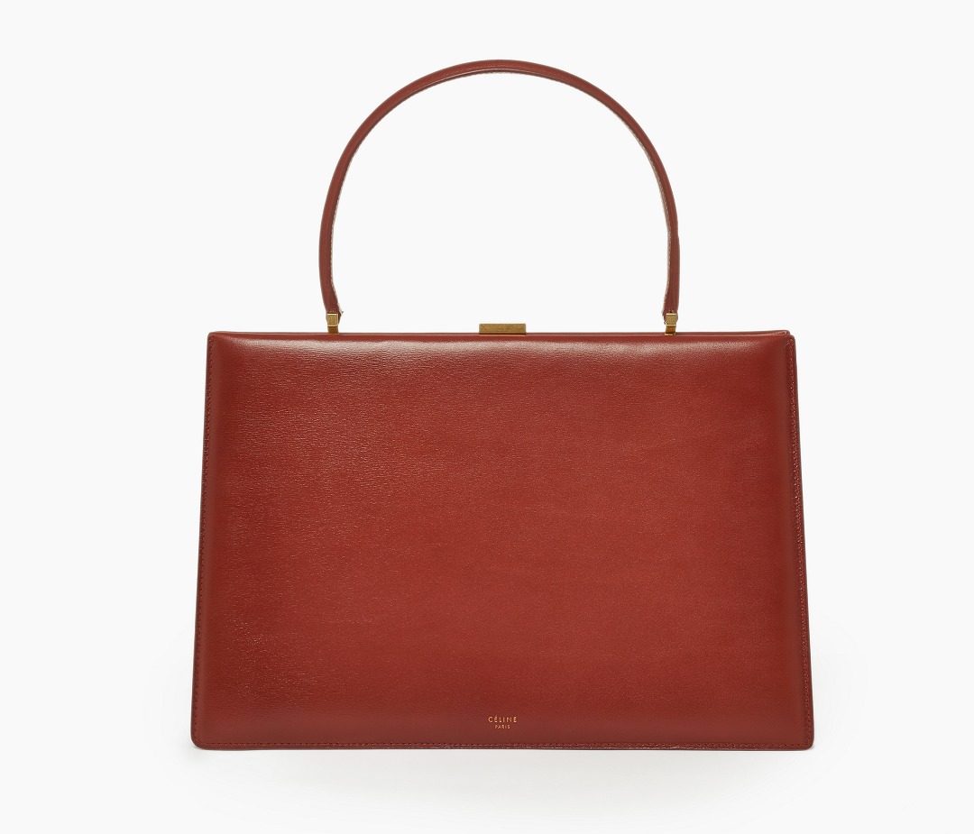 Celine Clasp Bag 红色中号手袋