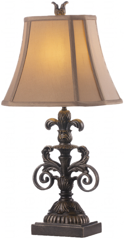 凡丁堡 复古美式台灯乡村田园欧式台灯罩 布艺简约台灯卧室床头灯