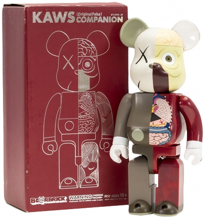 KAWS 现代红色涂漆乙烯基聚氨酯摆件