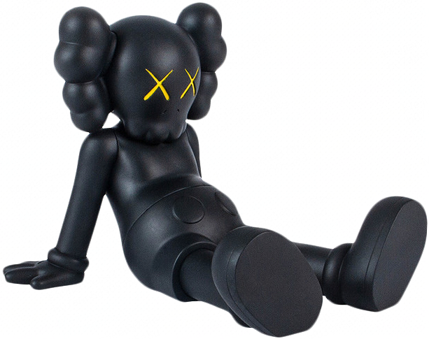 KAWS 现代黑色乙烯基摆件