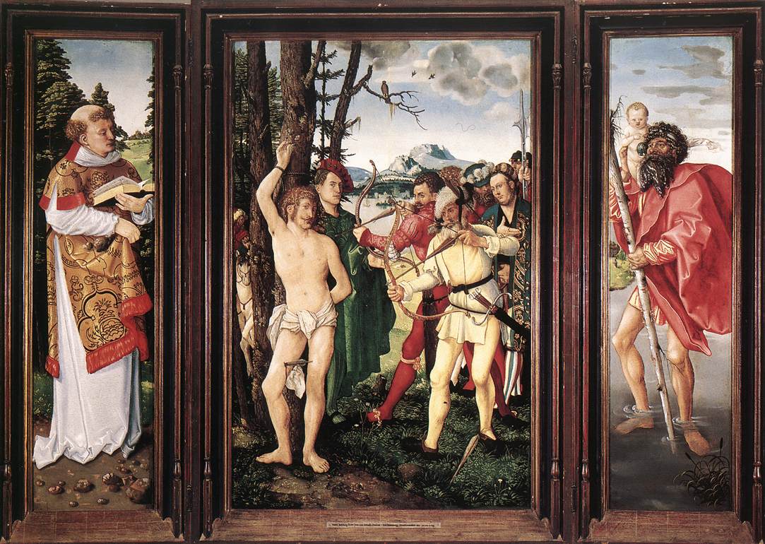 .《St Sebastian Altarpiece》Hans Baldung Grien 汉斯·布格迈尔