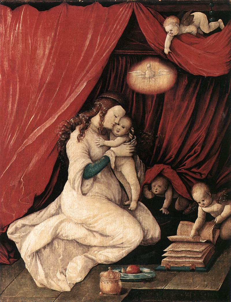 .《Virgin and Child in a Room》Hans Baldung Grien 汉斯·布格迈尔