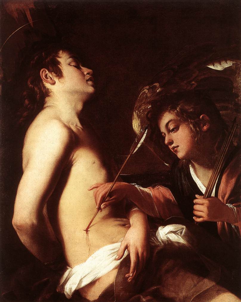 《St Sebastian Healed by an Angel》 Giovanni Baglione 乔瓦尼·巴廖内